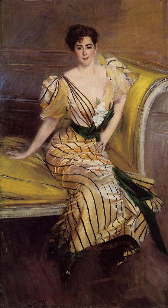 Portrét Madame Josephiny Alvear de Errazuriz od Giovanni Boldini