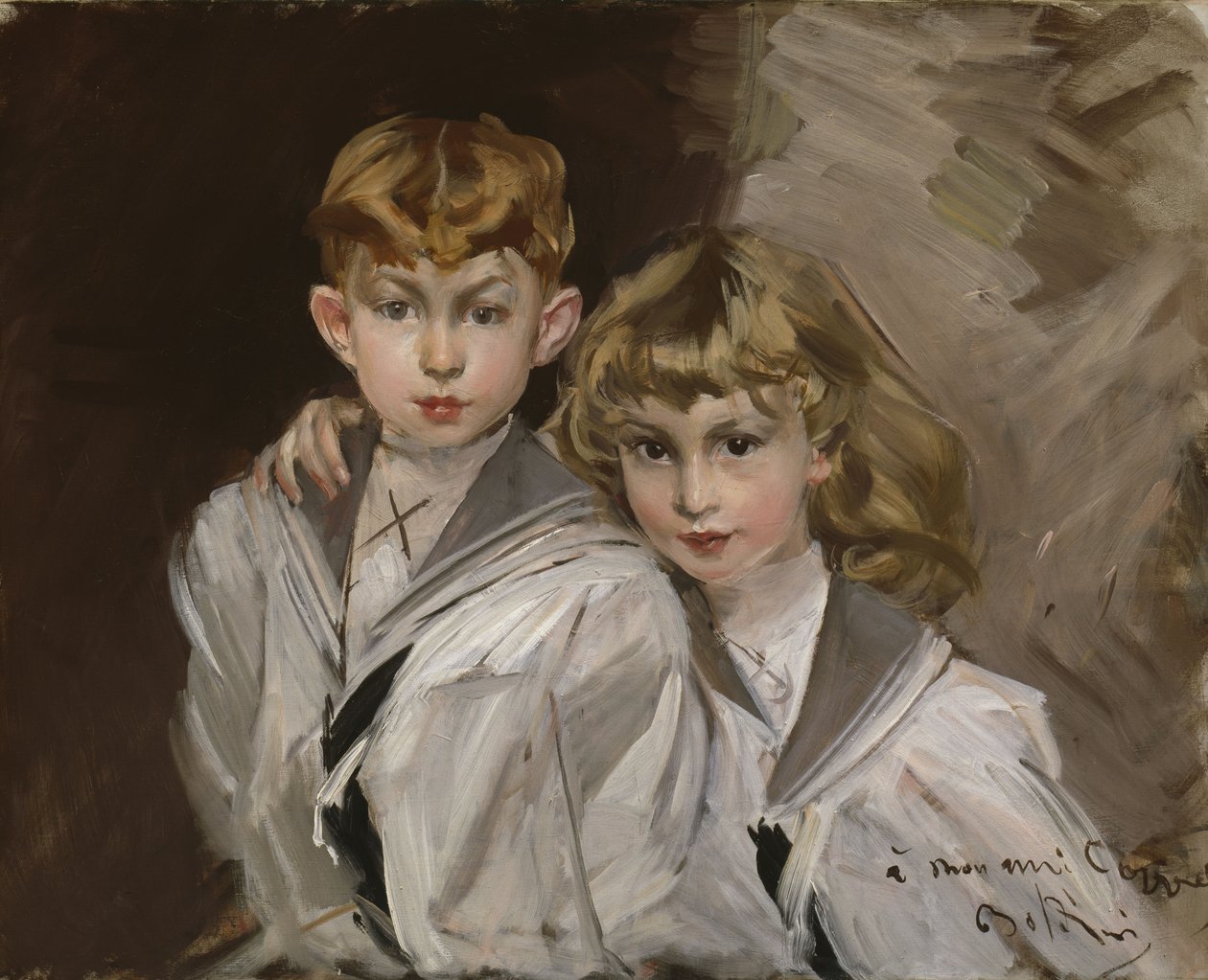 Dvě děti od Giovanni Boldini