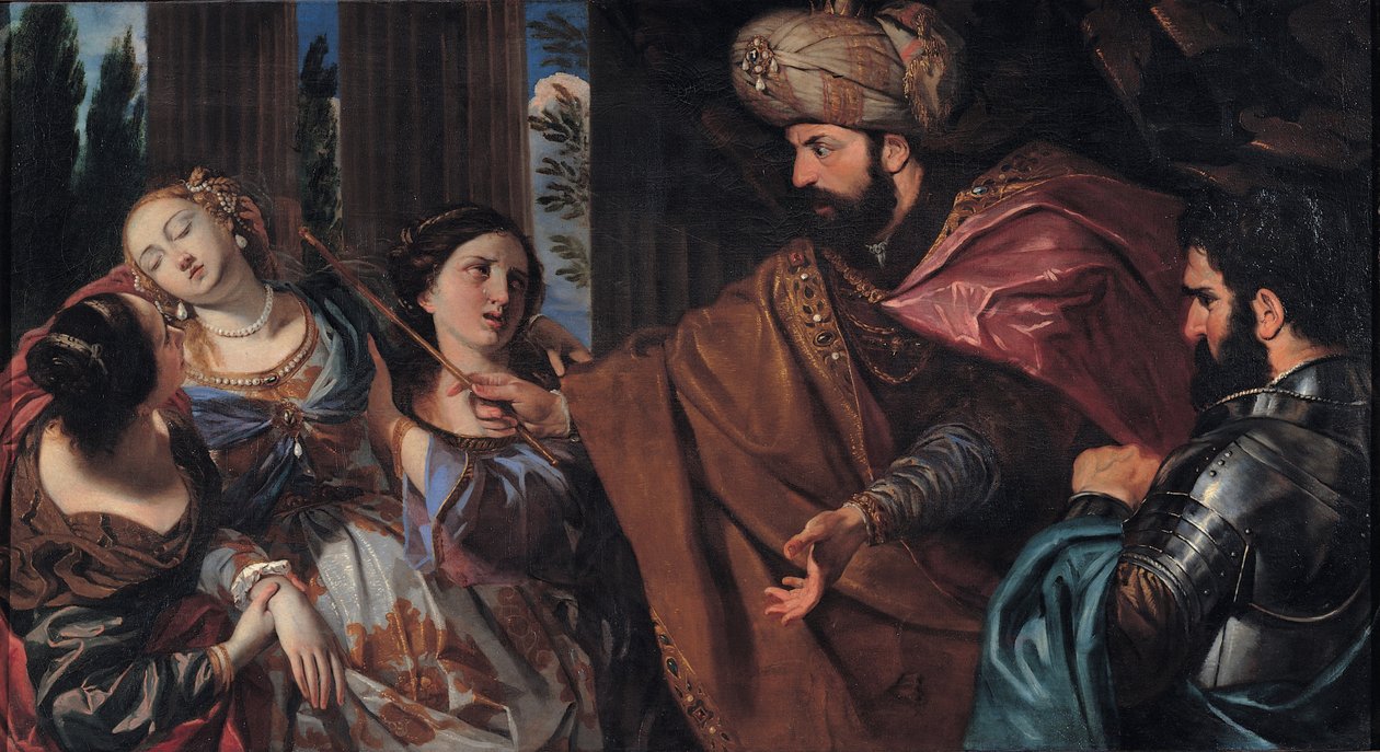Ester před Ahasverem od Giovanni Battista Bonacina