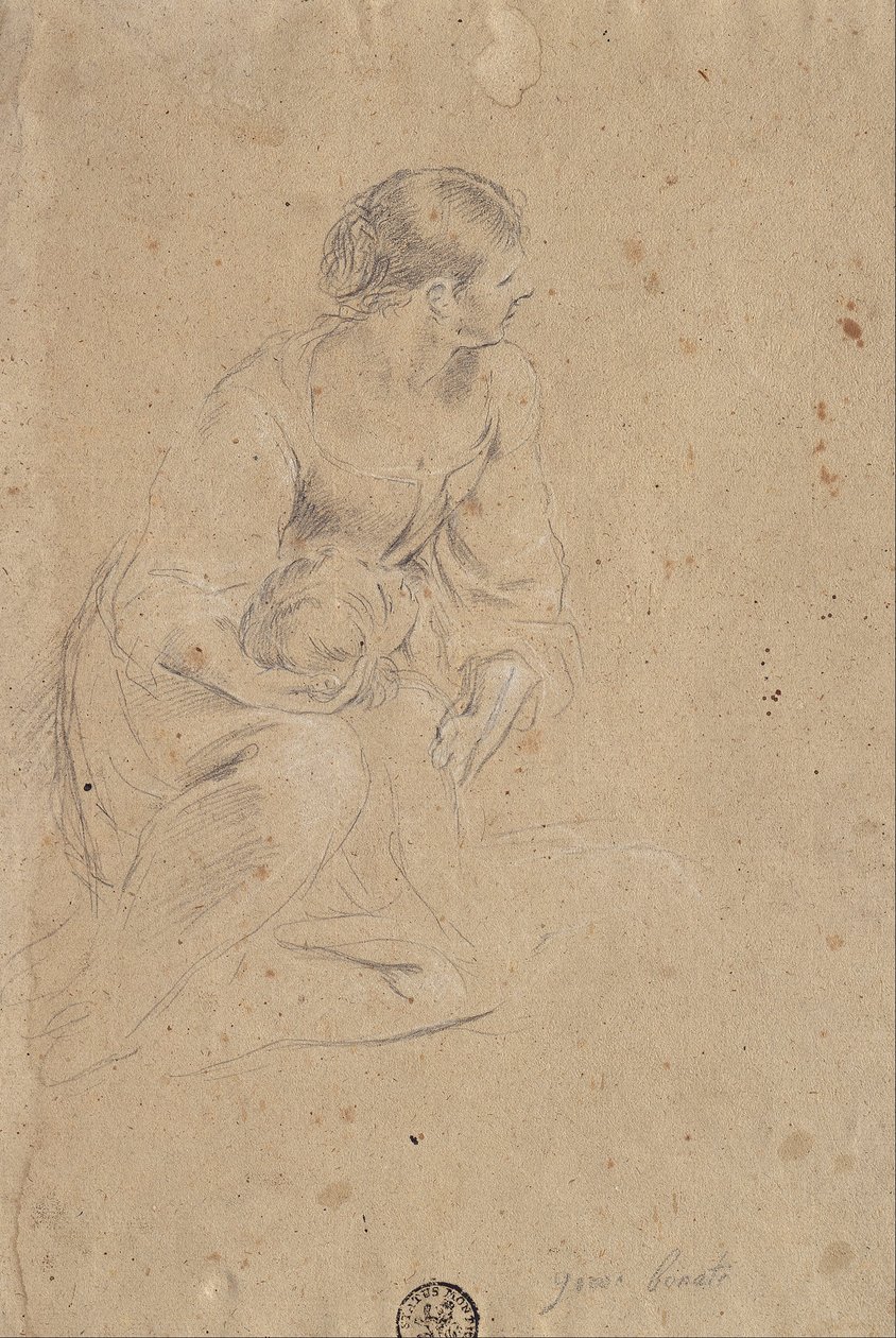 Studie ženské postavy od Giovanni Battista Bonacina