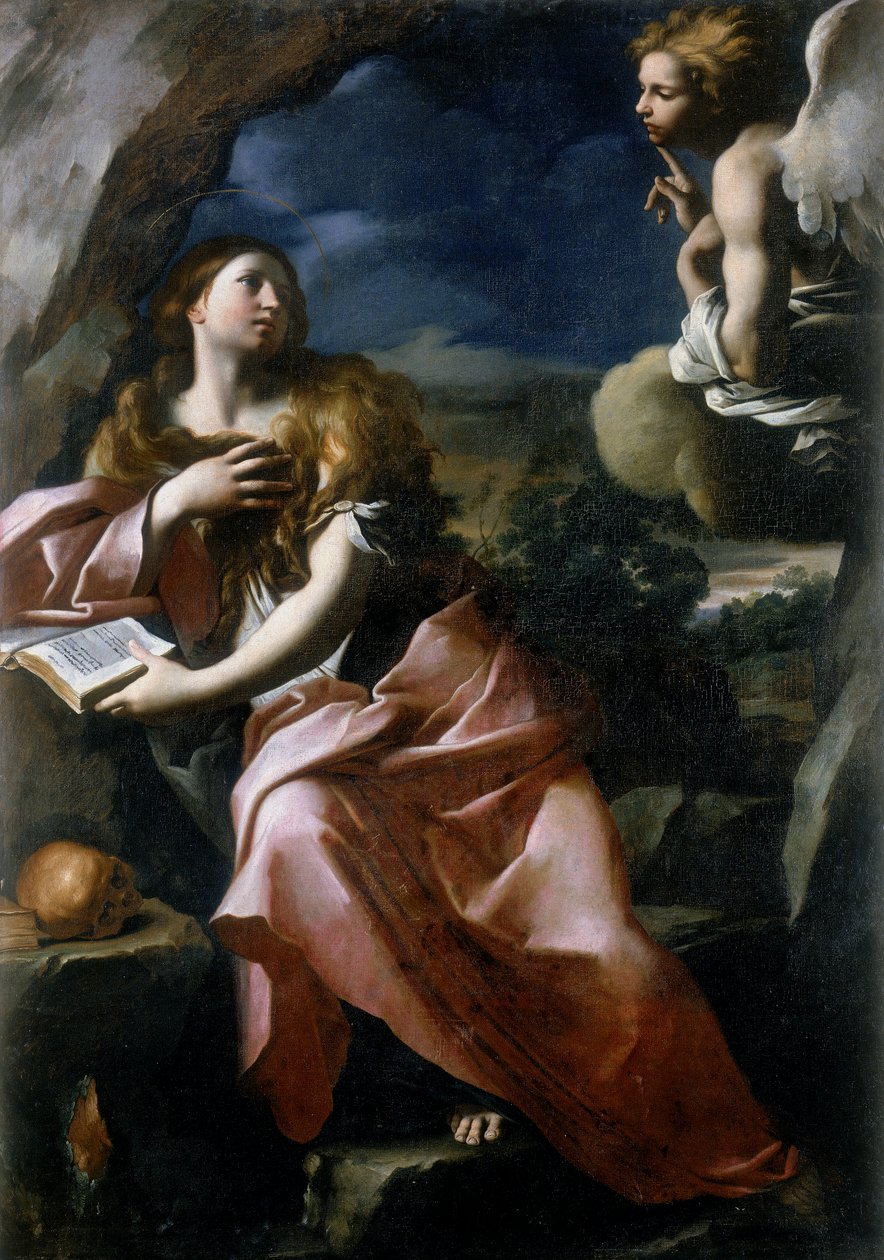 Kající Marie Magdalena na poušti od Giovanni Domenico Cerrini
