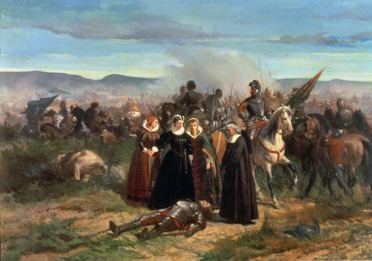 Marie Stuartovna v bitvě u Langside, květen 1568 od Giovanni Fattori