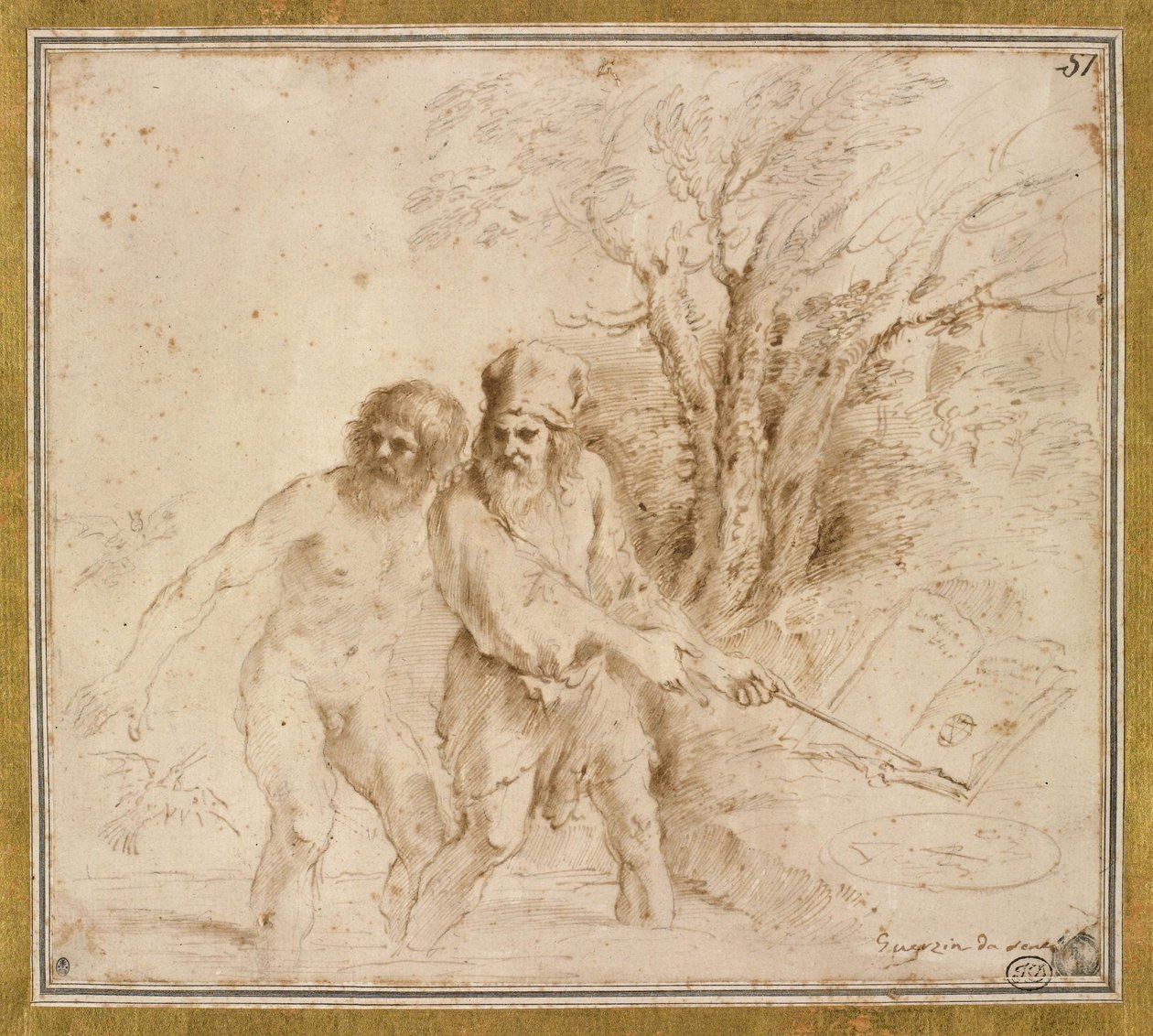 Astrologické téma od Giovanni Francesco Barbieri