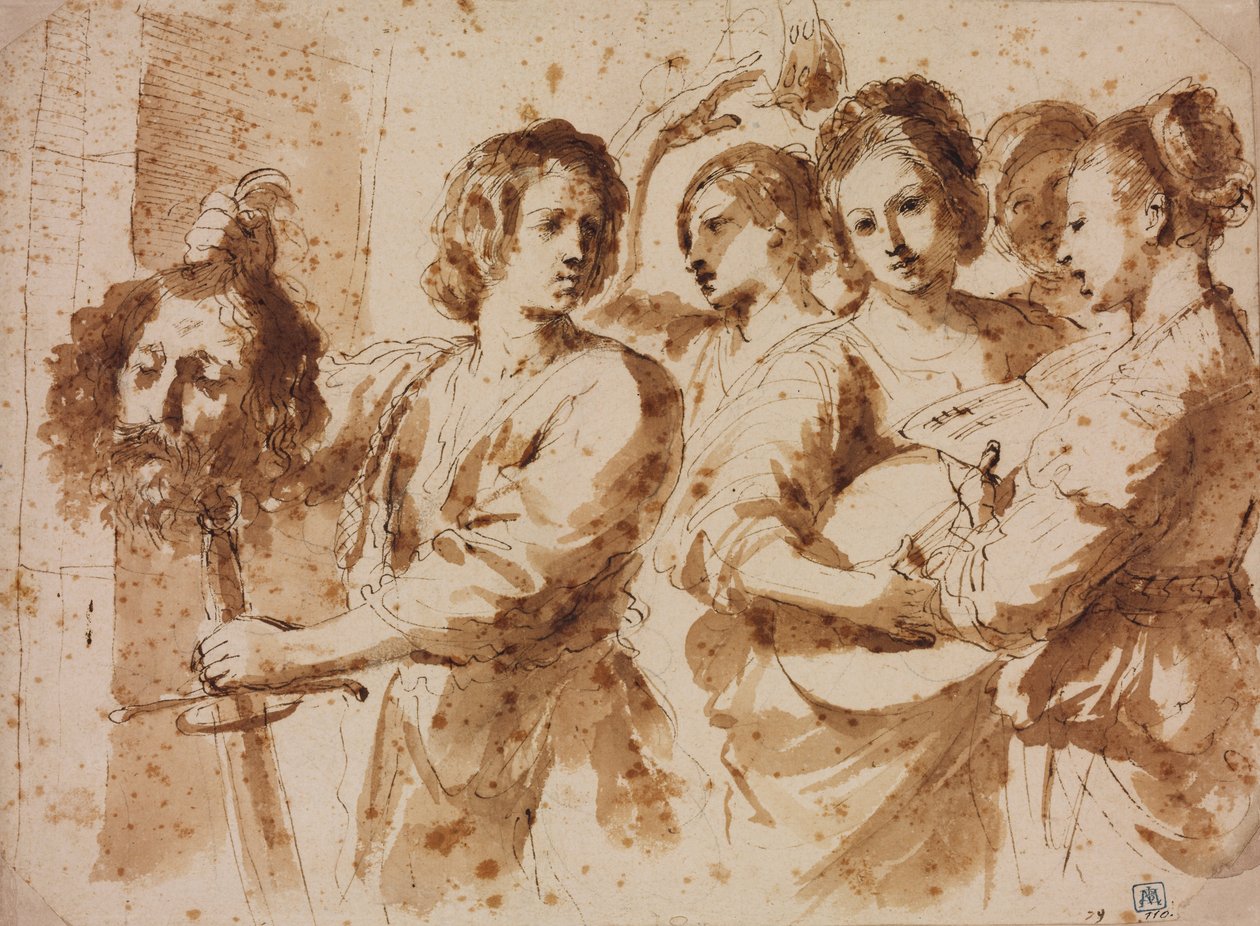 Triumf Davidův od Giovanni Francesco Barbieri