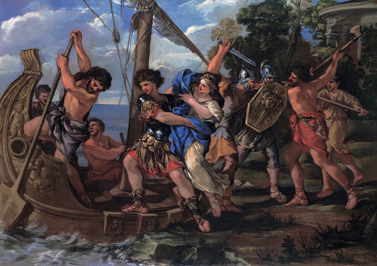 Únos Eleny od Giovanni Francesco Romanelli
