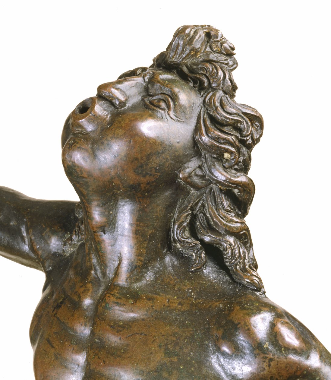Detail letu Merkura, slitina mědi c.1515, brekcie a dřevo od Giovanni Francesco Rustici