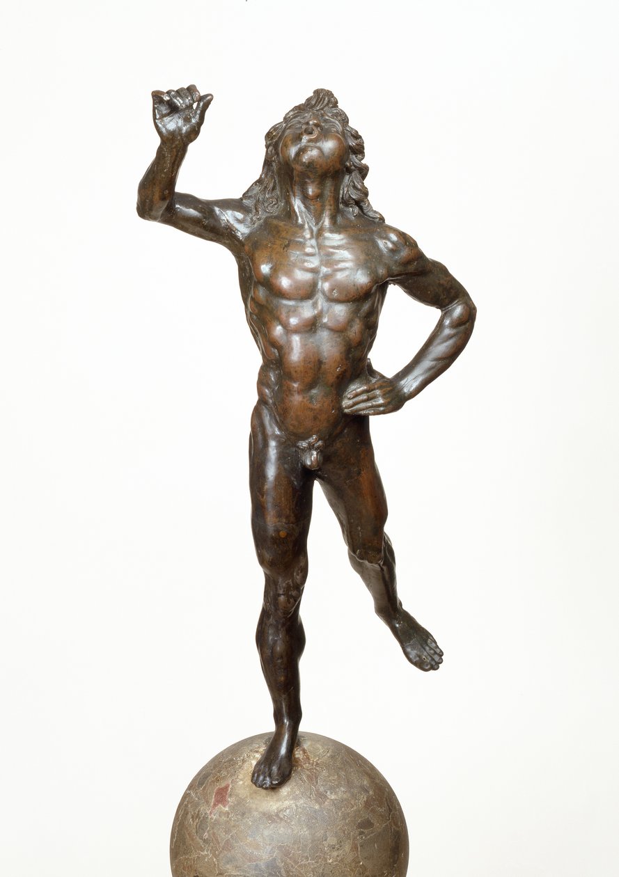 Mercury Taking Flight, cca 1515 (slitina mědi, brekcie a dřevo) od Giovanni Francesco Rustici