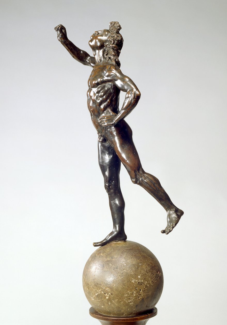Mercury Taking Flight, cca 1515 (slitina mědi, brekcie a dřevo) od Giovanni Francesco Rustici