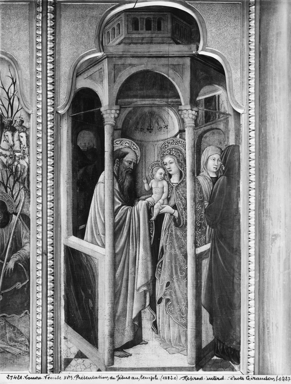 Cyklus života Panny Marie, Představení Ježíše v chrámu, kolem roku 1445 (olej na topolové desce) od Giovanni Francesco da Rimini