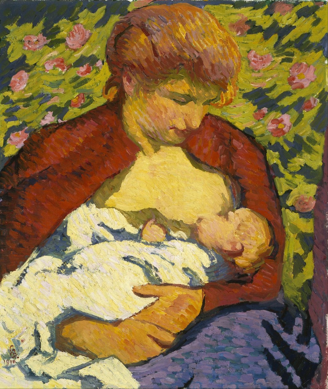 Mladá matka od Giovanni Giacometti