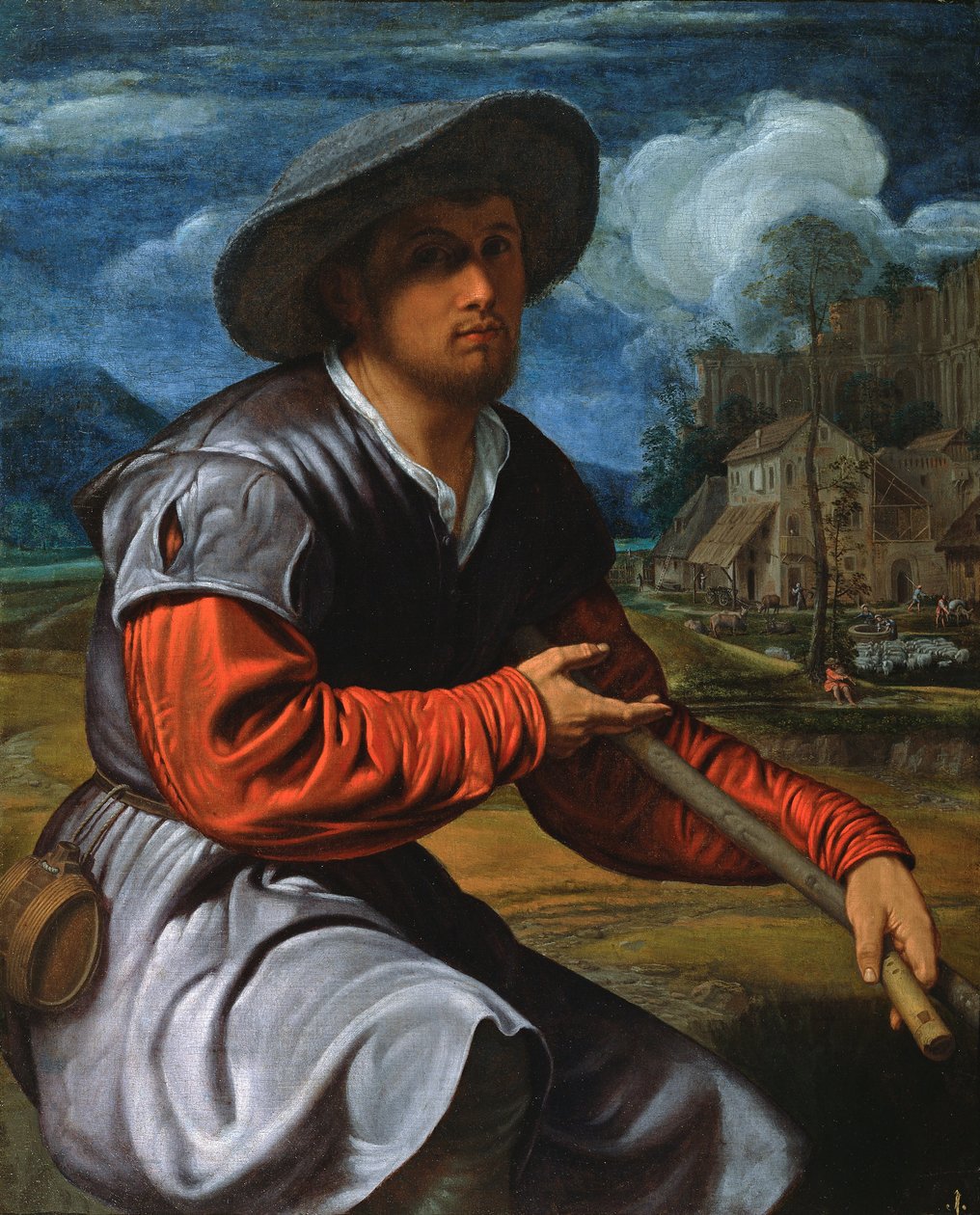 Ovčák s flétnou od Giovanni Girolamo Savoldo