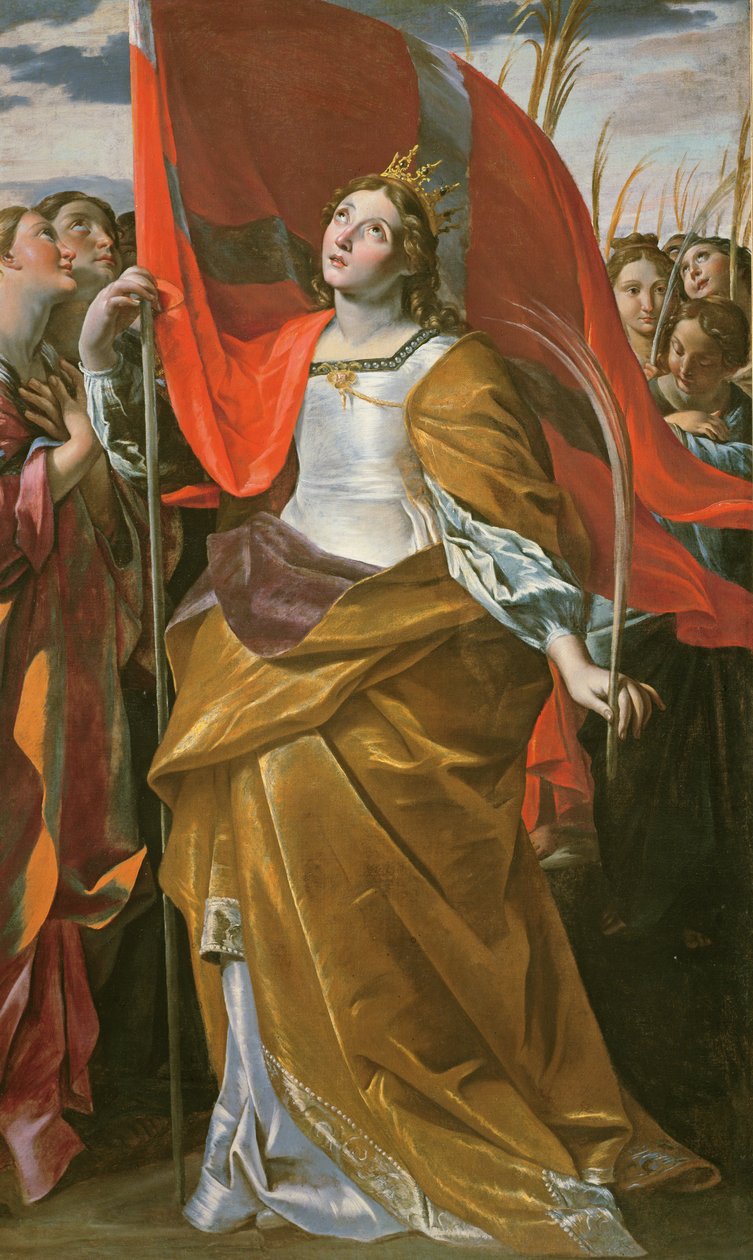 Svatá Uršula a panny od Giovanni Lanfranco