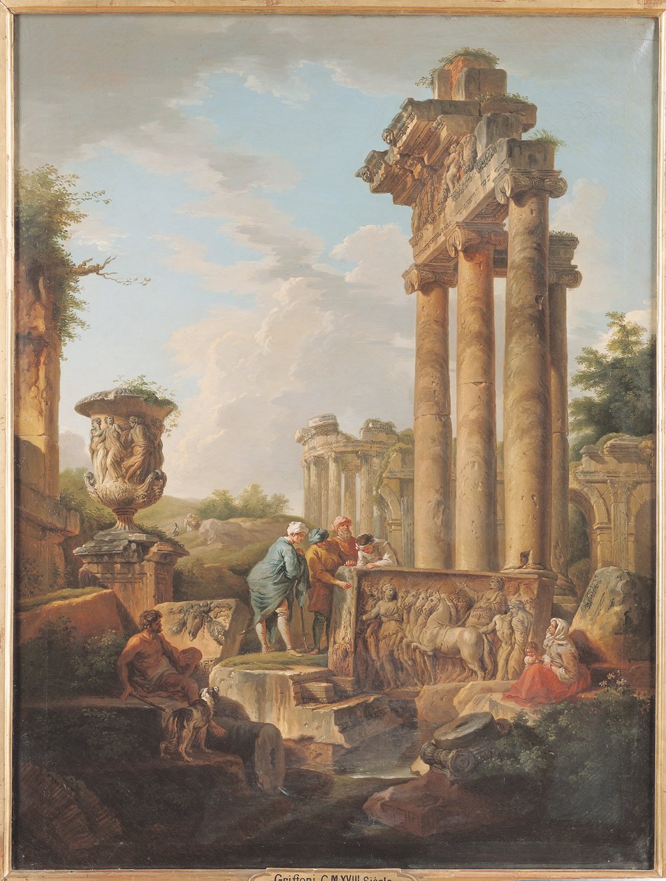 Ruiny chrámu od Giovanni Maria Griffoni