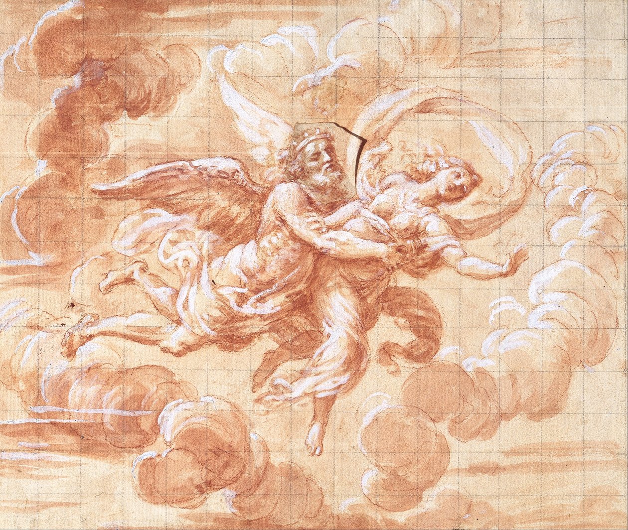 Boreas únos Orithyia od Giovanni Maria Morandi