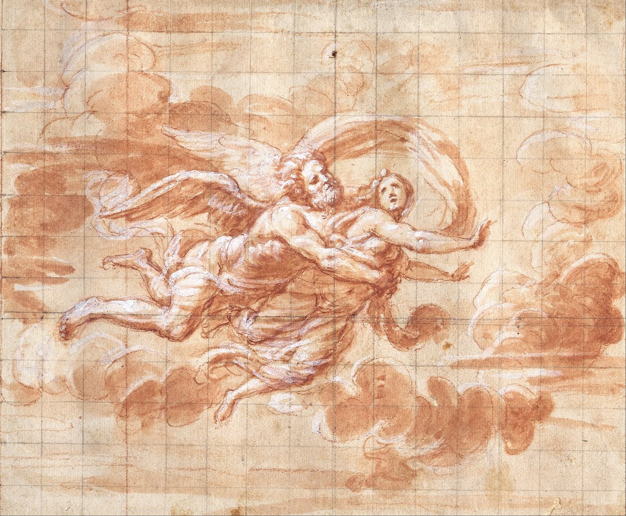 Boreas únos Orithyia od Giovanni Maria Morandi