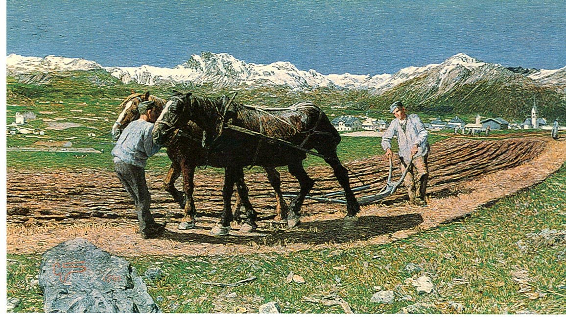 Orání od Giovanni Segantini