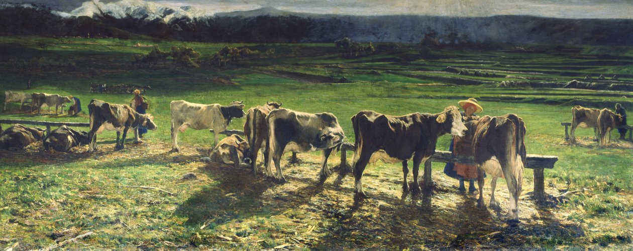 Na pastvě, 1886 od Giovanni Segantini