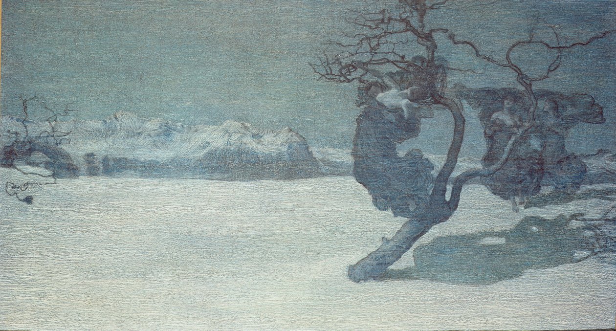 Zlé matky, 1896-97 (olej na kartě) od Giovanni Segantini