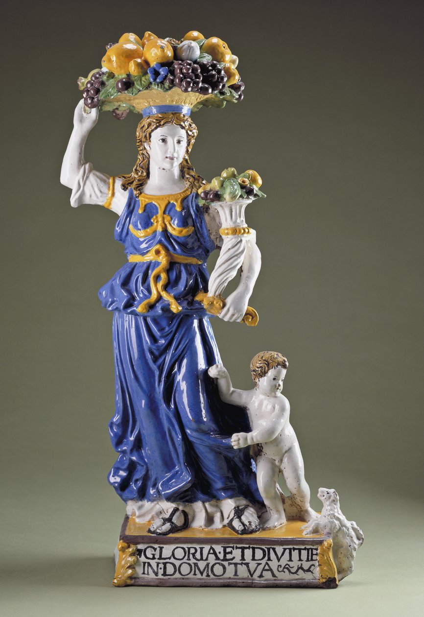 Dovizia (glazovaná terakota) od Giovanni della Robbia
