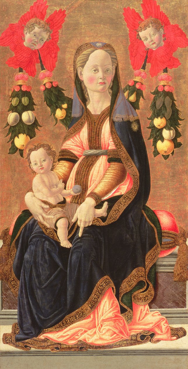 Madonna a dítě, cca 1450 (tempera na panelu) od Giovanni di Francesco del Cervelliera