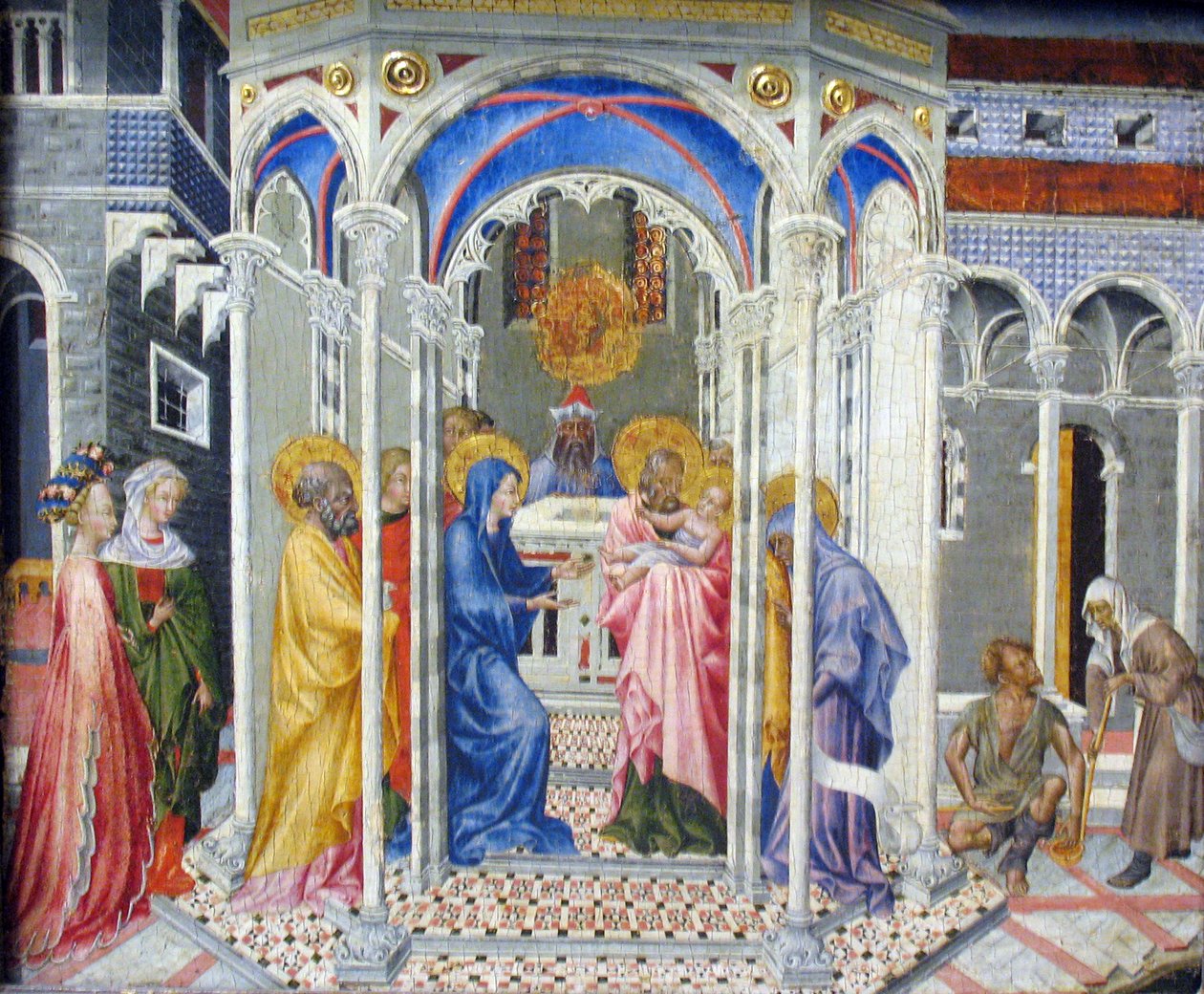 Představení Krista v chrámu od Giovanni di Paolo