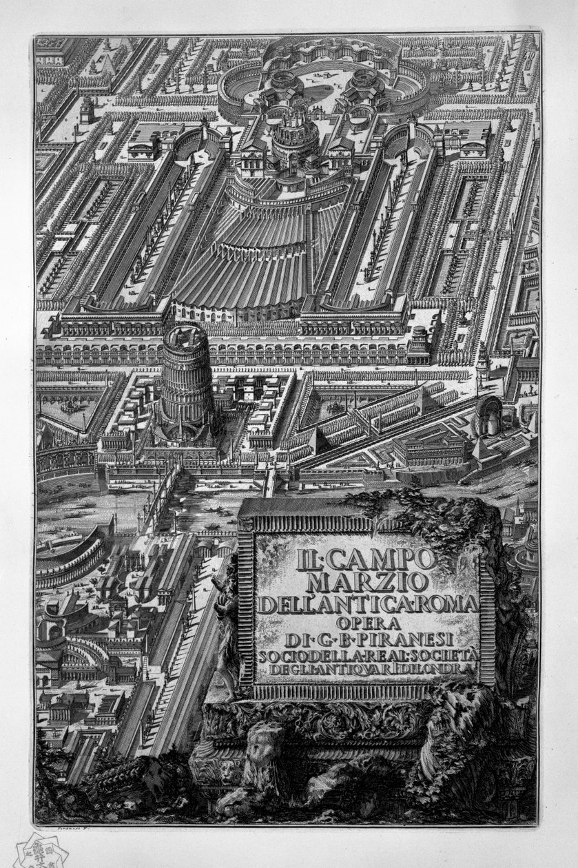 Campo Marzio od Giovanni Battista Piranesi
