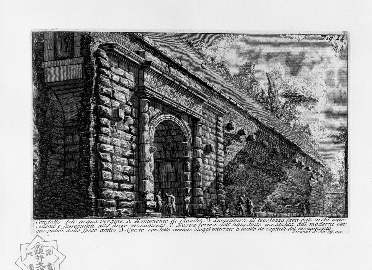 Vedení z panenské vody od Giovanni Battista Piranesi