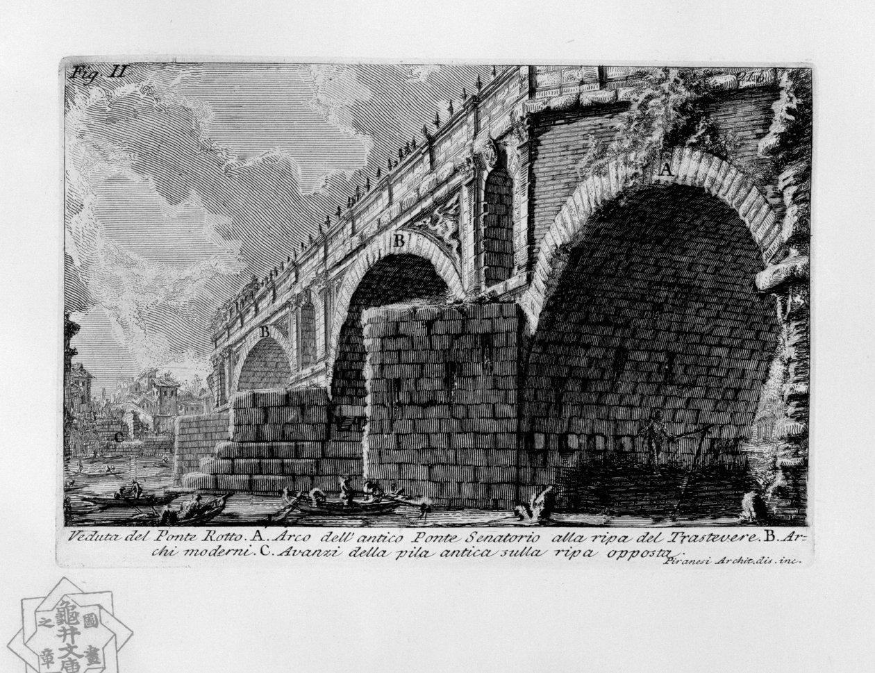 Zlomený most od Giovanni Battista Piranesi