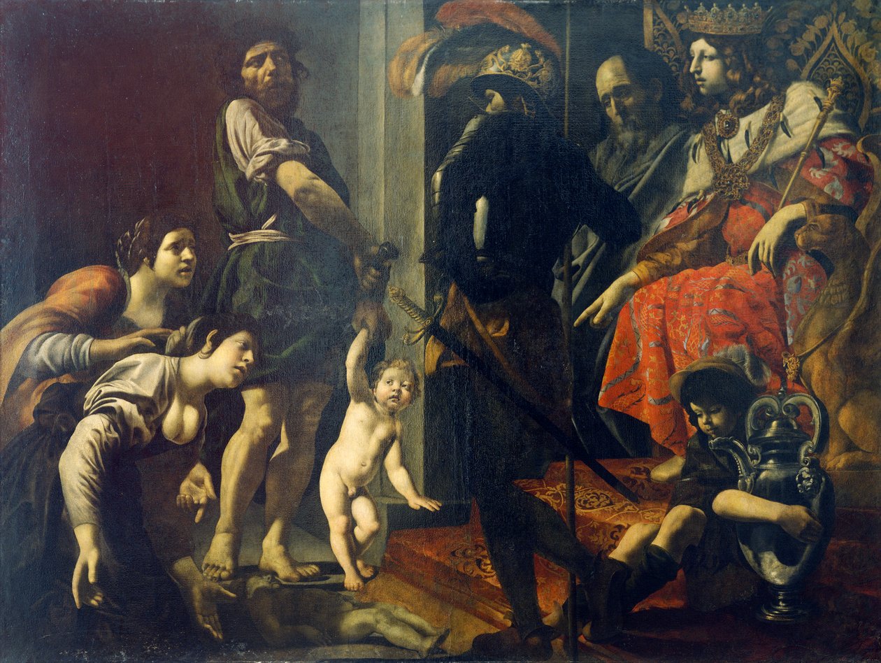 Solomonův soud od Giovanniho Battisty Caracciola (1578-1635), olej na plátně od Giovanni Battista Caracciolo