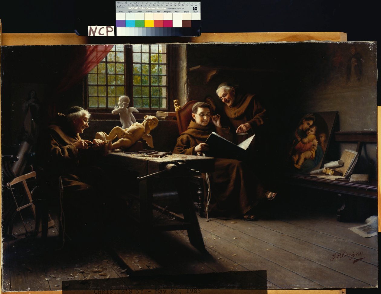 V dílně (olej na plátně) od Giovanni Battista Torriglia