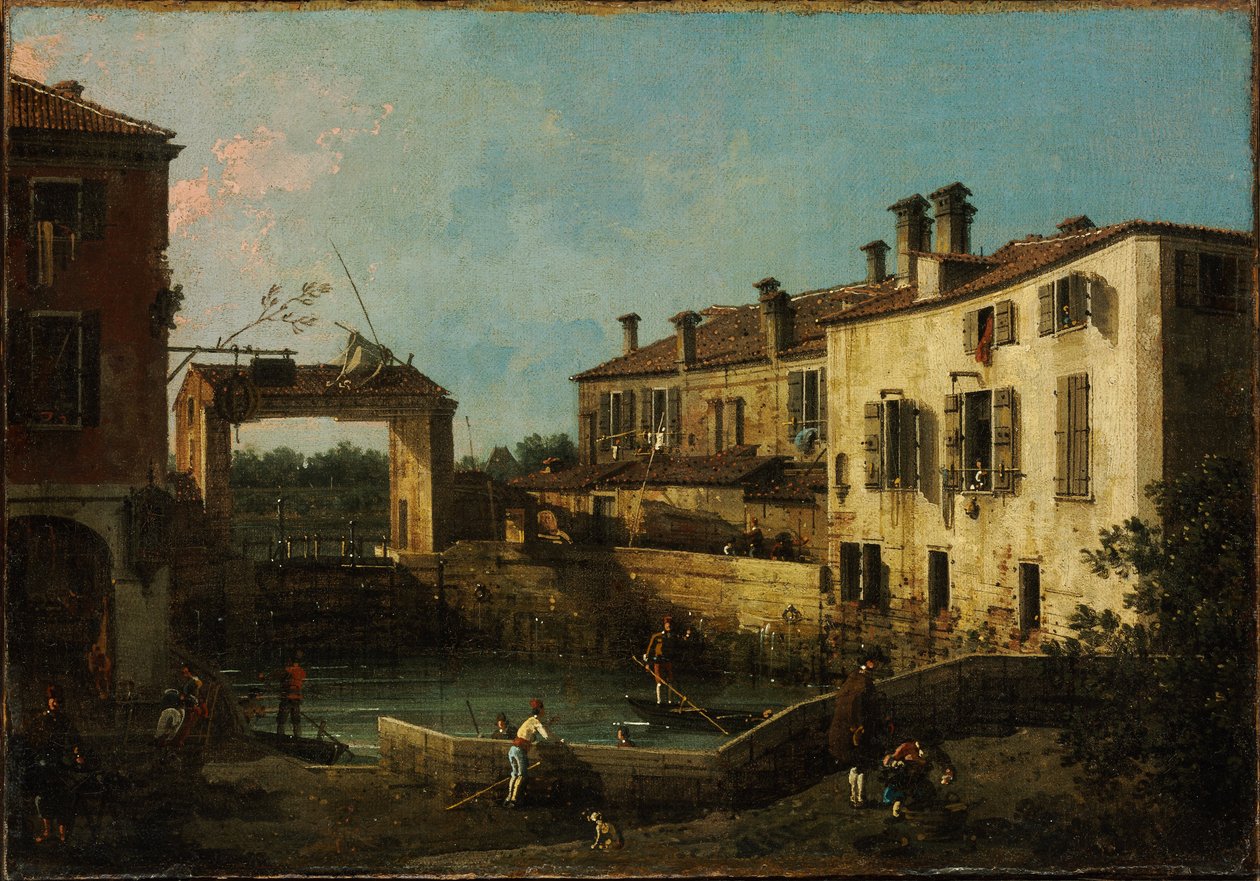 Zámek poblíž Dolo od Giovanni Antonio Canal