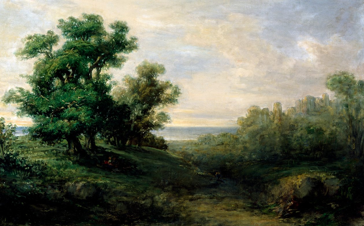 Krajina, Giovanni Carnovali nebo Carnevali známý jako Piccio (1804-1873) od Giovanni Carnovali