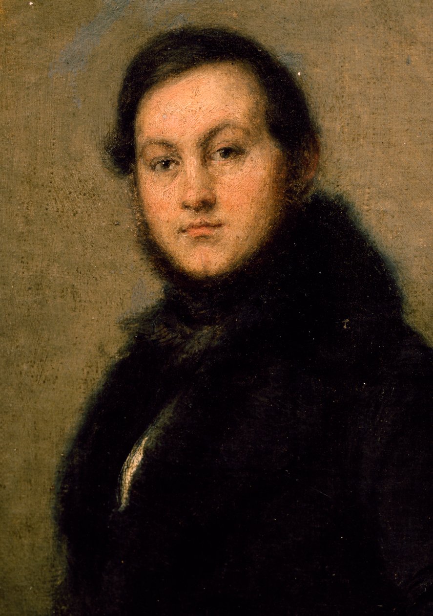 Portrét Ignazia Mariniho (1811-1873), operního pěvce, od Giovanniho Carnovaliho známého jako Piccio (1808-1873). Itálie od Giovanni Carnovali
