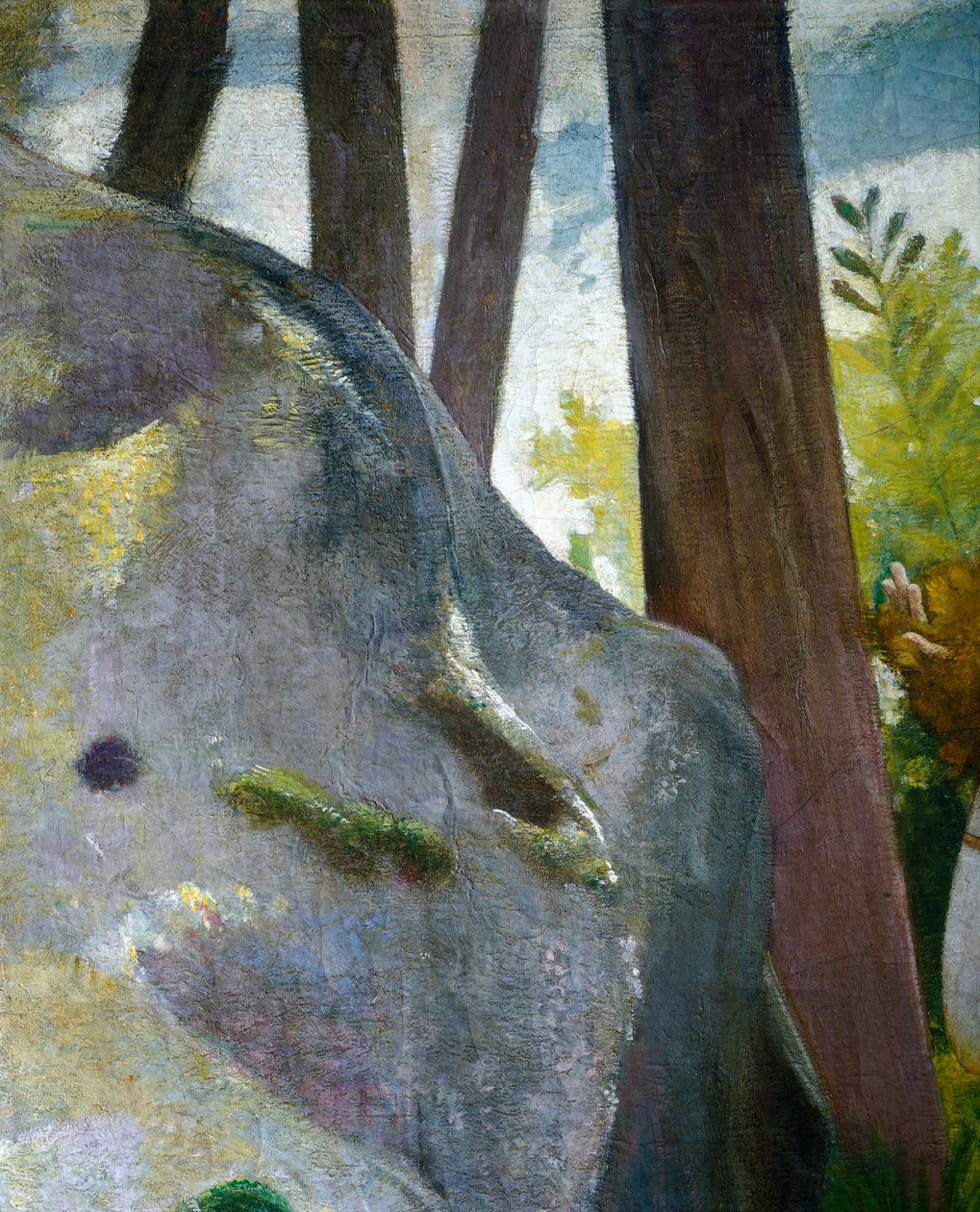 U zdroje, Giovanni, známý jako Nino Costa (1826-1903). Detail. od Giovanni Costa