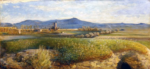 Římská Campagna (olej na desce) od Giovanni Costa
