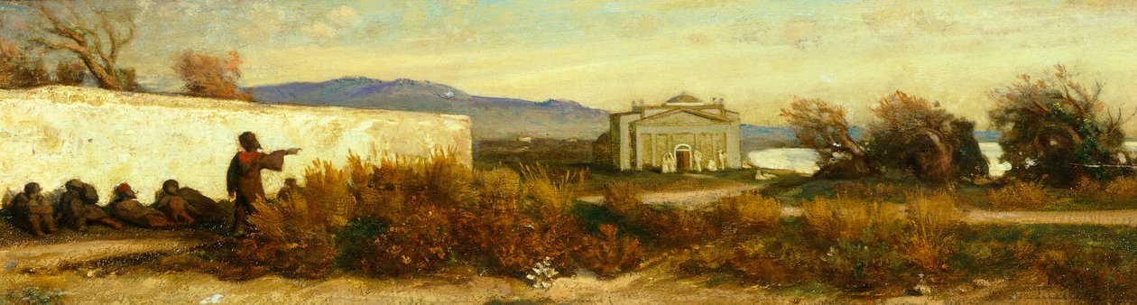 Turci u chrámu, od Giovanniho, známého jako Nino Costa (1826-1903). od Giovanni Costa
