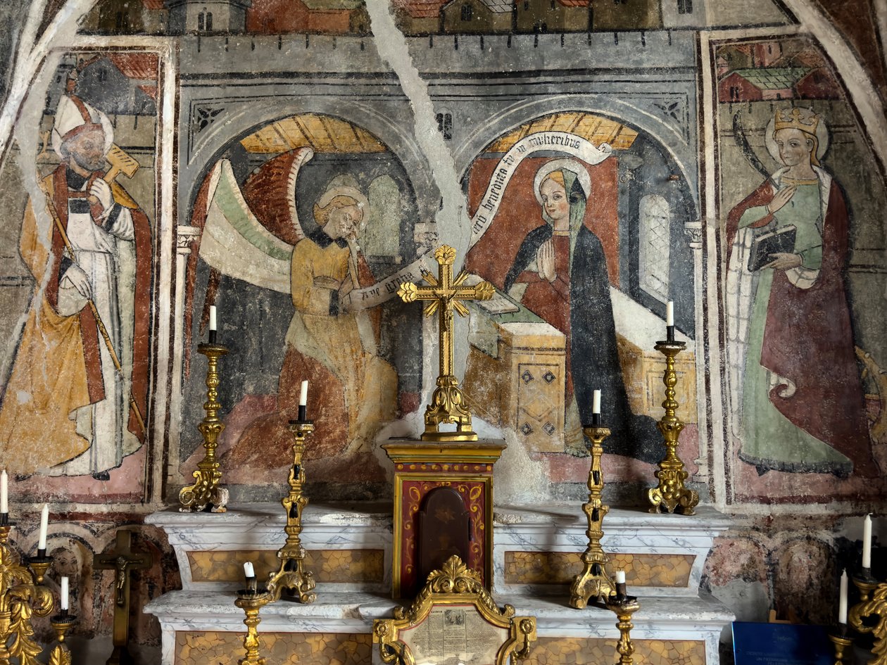 Fresky v kapli Annonciade, Tende kolem roku 1470 (freska) od Giovanni (attr. to) Baleison