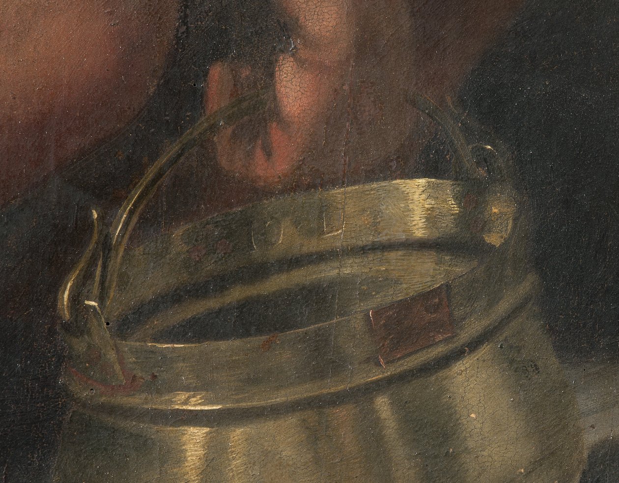 Ukřižování, detail (freska přenesená na palubu) (detail 3704290) od Giovanni (fl.1537 d.c.1570) Fratino