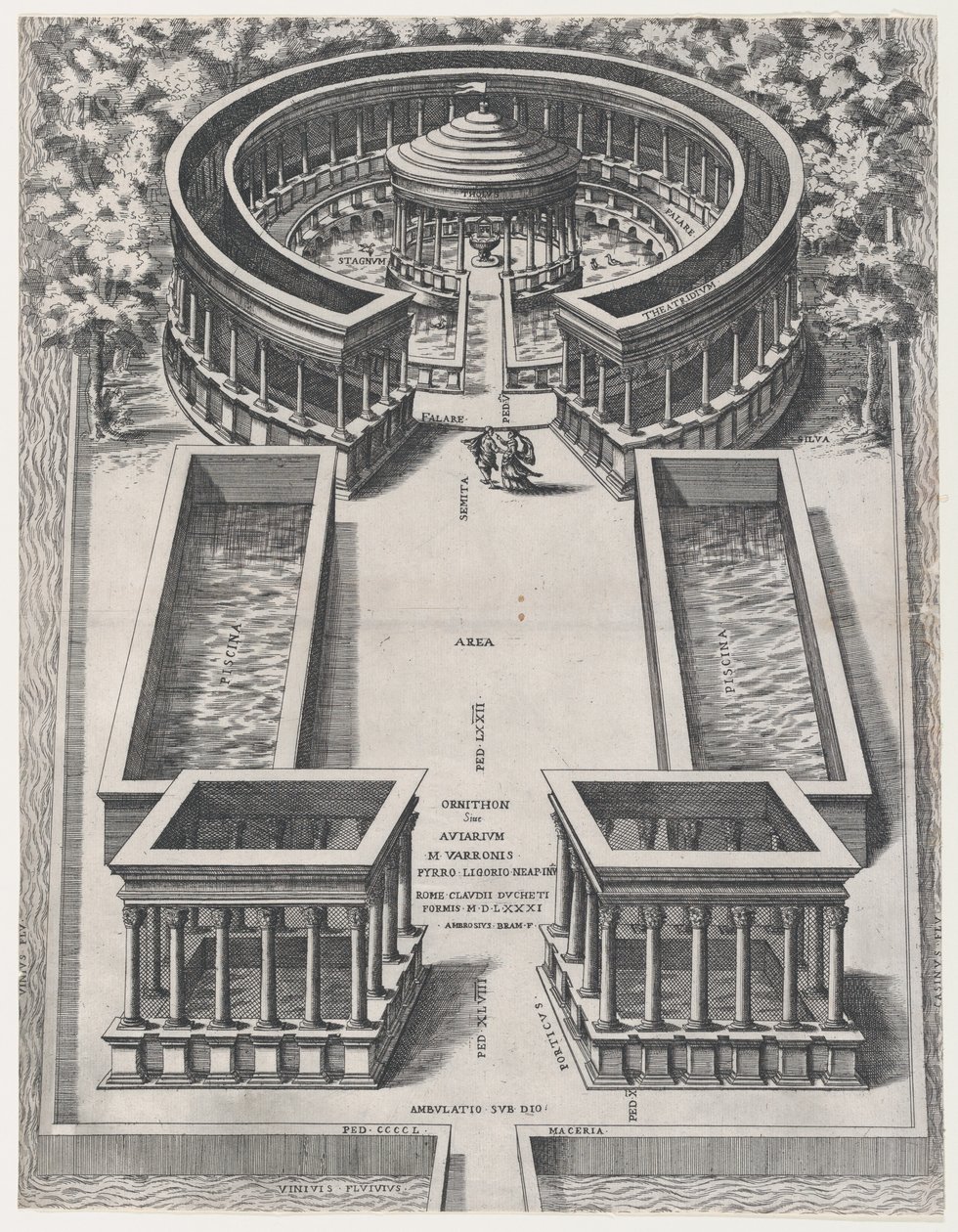 Zrcadlo římské velkoleposti: Ornithon Sive Aviarum, 1581., 1581. od Giovanni Ambrogio Brambilla