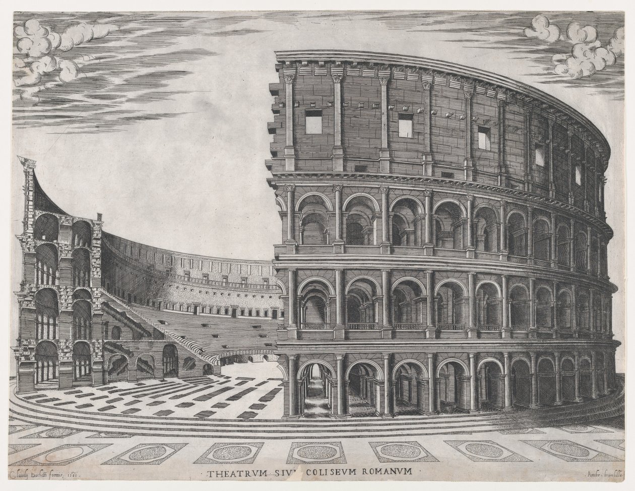 Zrcadlo římské velkoleposti: Koloseum, 1581., 1581. od Giovanni Ambrogio Brambilla