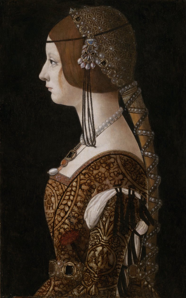 Bianca Maria Sforza od Giovanni Ambrogio de Predis