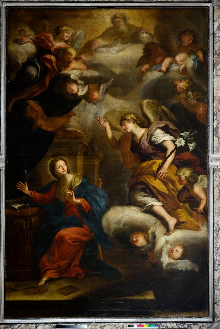 Zvěstování, před rokem 1670 (olej na plátně) od Giovanni Andrea Carlone