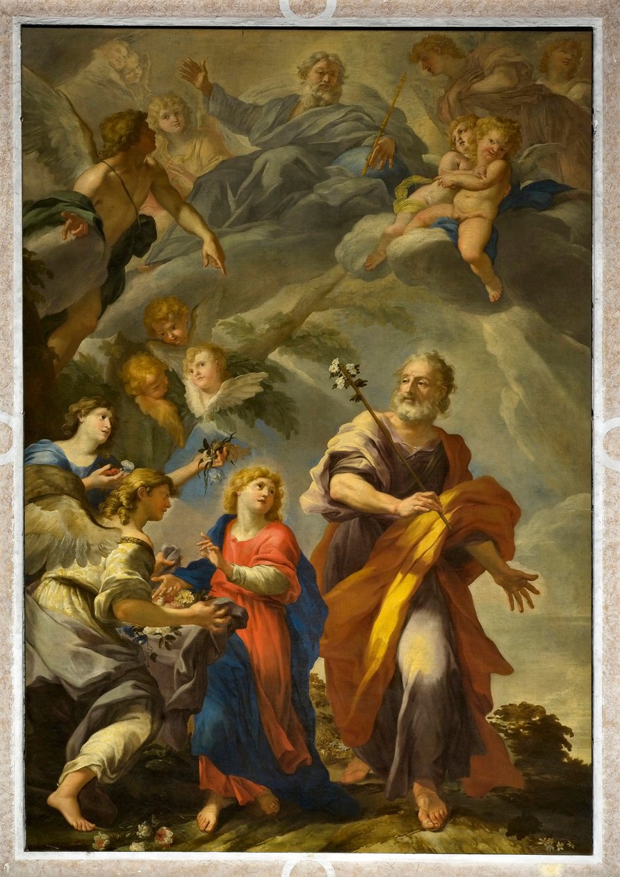 Svatý Josef s dítětem Ježíšem od Giovanni Andrea Carlone