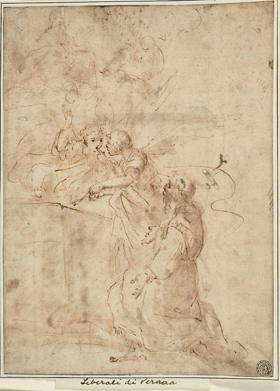 Vize svatého Františka z Assisi v Portiuncule od Giovanni Andrea Donducci