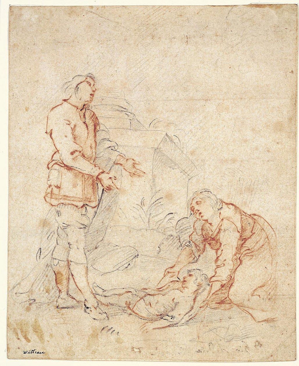 Biblická scéna od Giovanni Andrea Ferrari