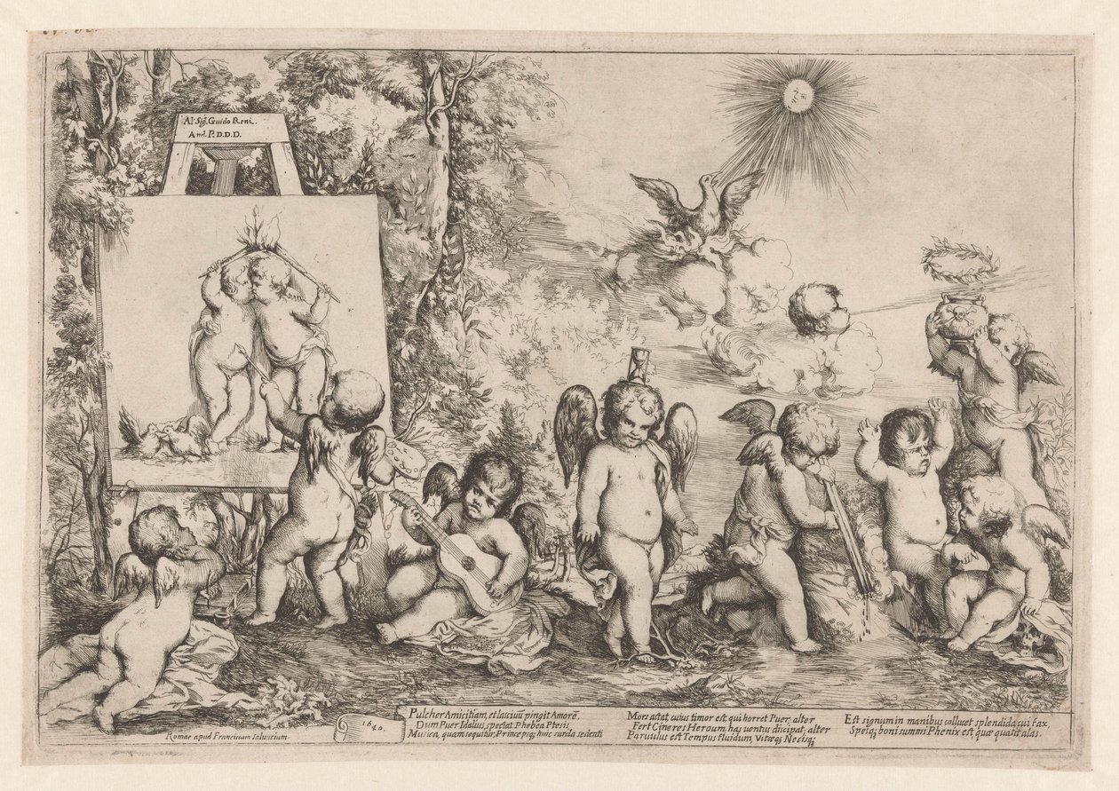 Alegorie s putti od Giovanni Andrea Podesta
