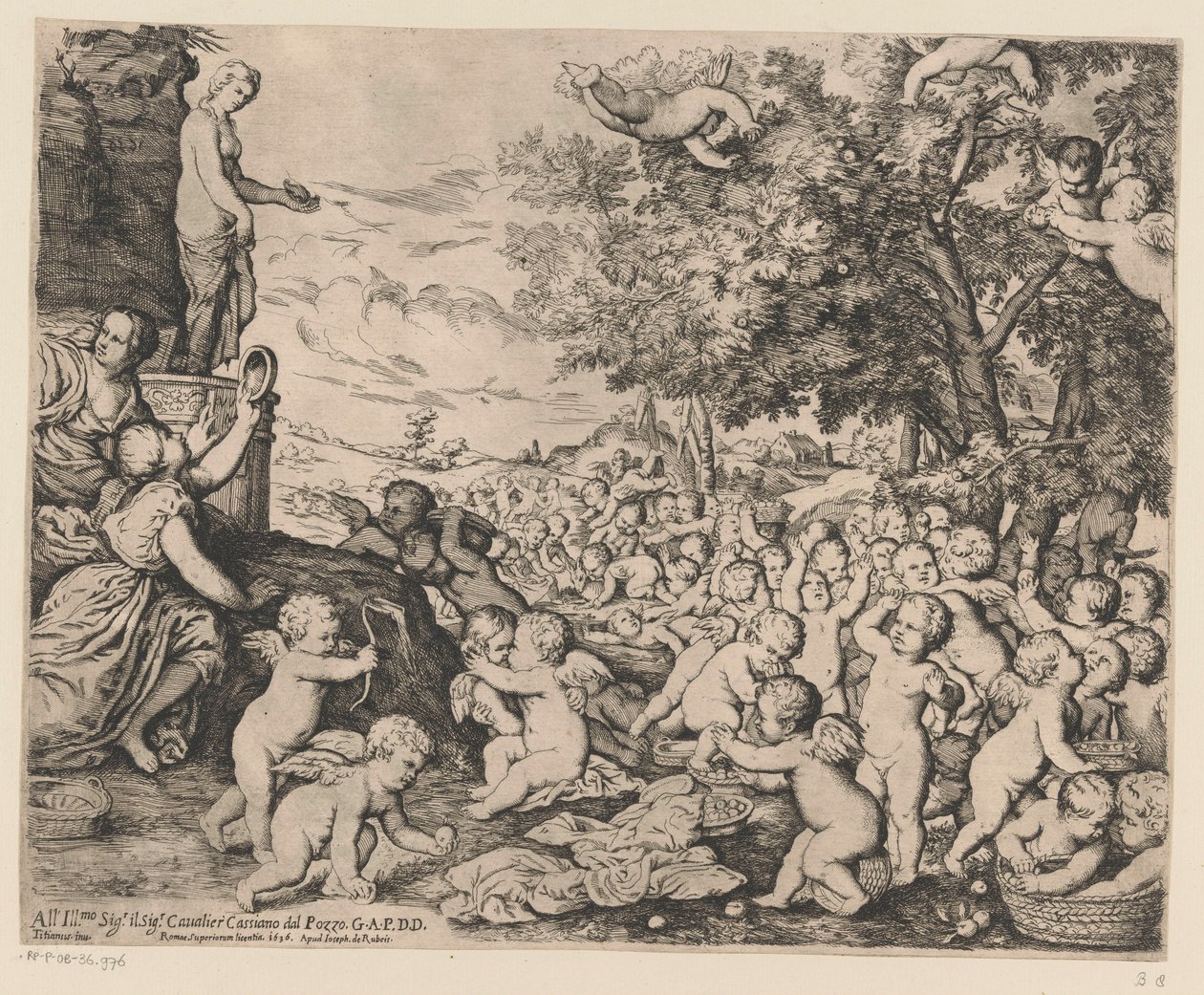 Uctívání Venuše putti od Giovanni Andrea Podesta