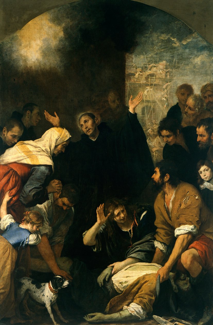 Zednářský zázrak, Giovanni Andrea De Ferrari (1598-1669) od Giovanni Andrea di Ferrari