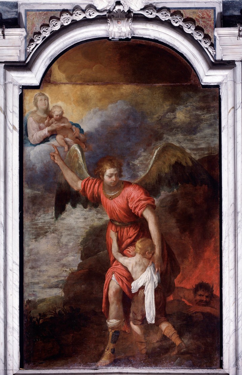 Anděl strážný Obraz od Giovanni Andrea de 