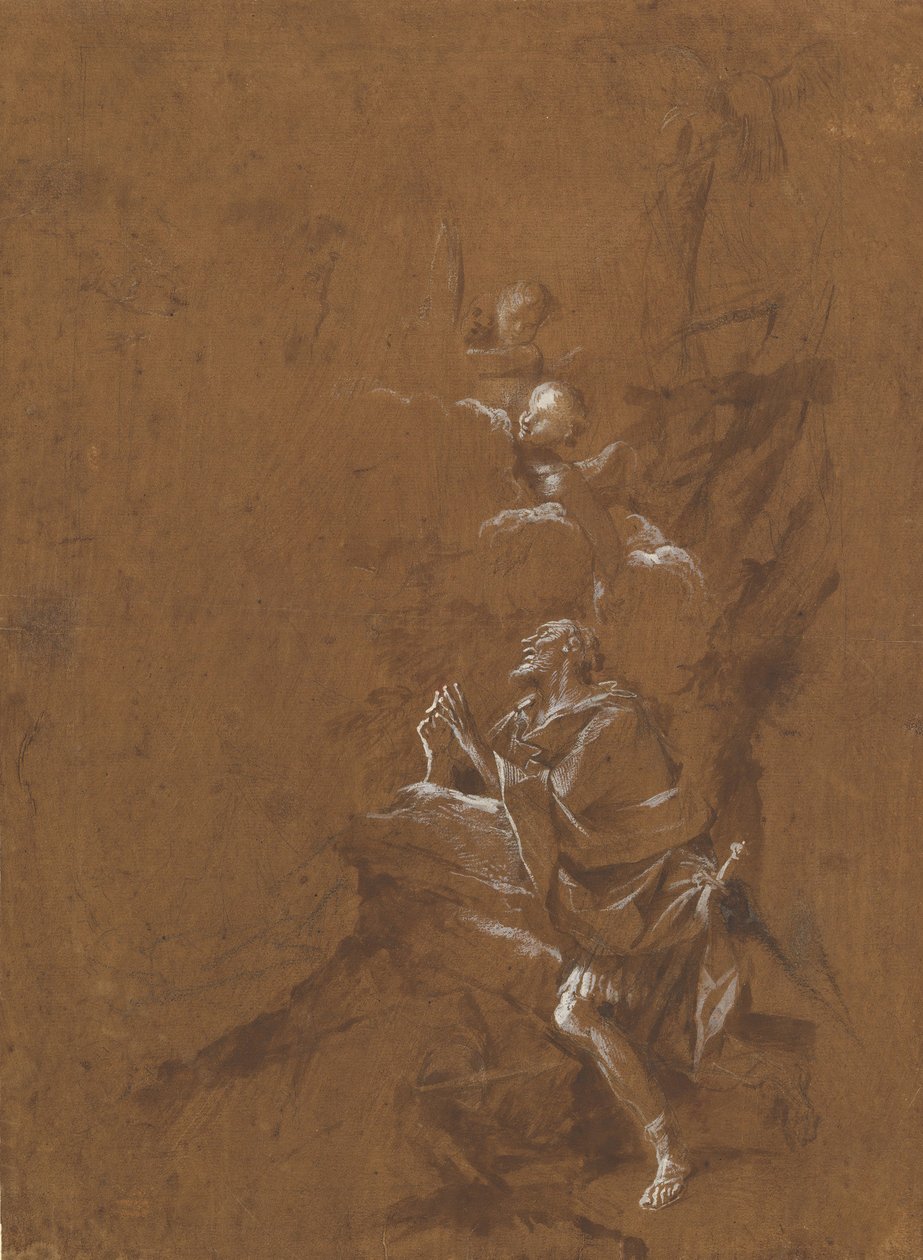 Vidění svatého Viléma Akvitánského, konec 50. let 17. století. od Giovanni Angelo Canini